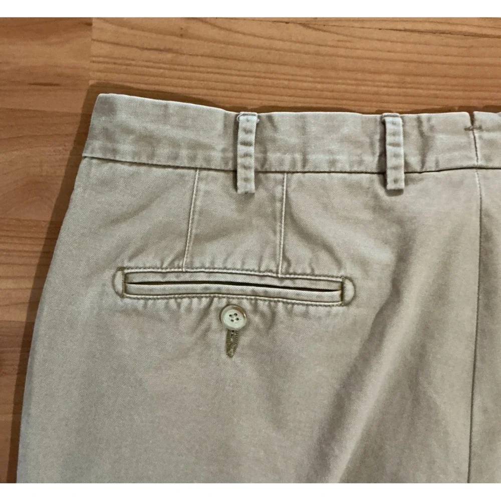 Peter‎ Millar Khaki Chinos sz 35 100% Cotton Classic Fit Peru